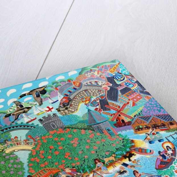 Ducks over the River by Tony Todd