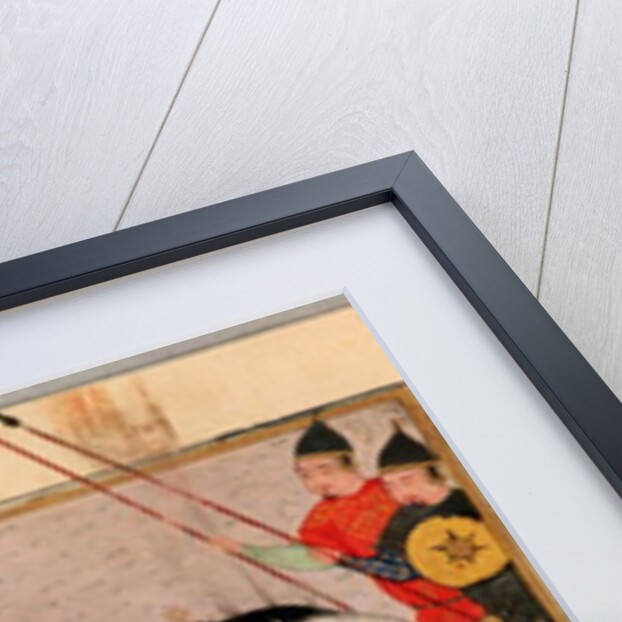 Ms Pers.113 f.29 Genghis Khan Fighting the Tartars by Persian School