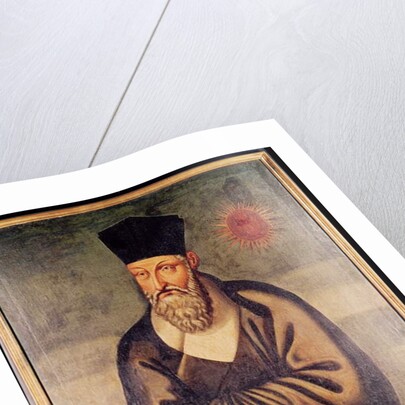 Portrait of Matteo Ricci Italian missionary, founder of the Jesuit mission in China by Italian School