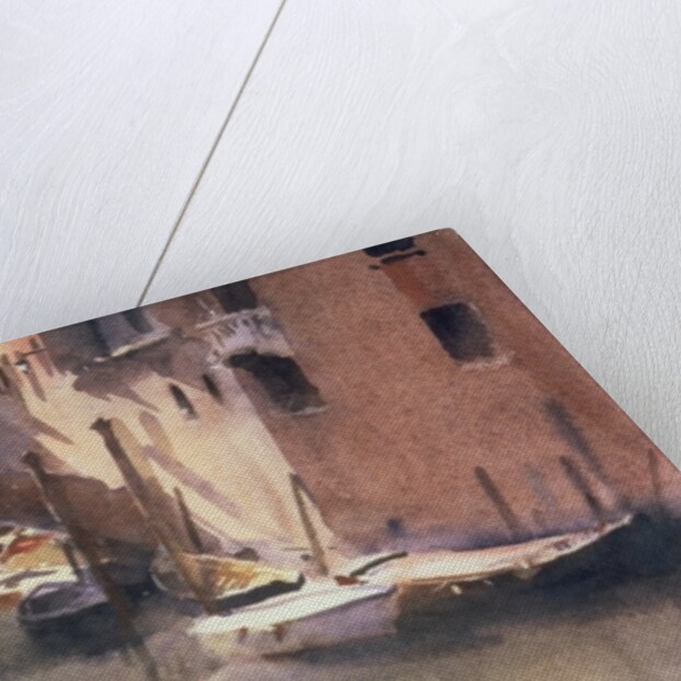 A Quiet Canal in Venice, 1990 by Trevor Chamberlain