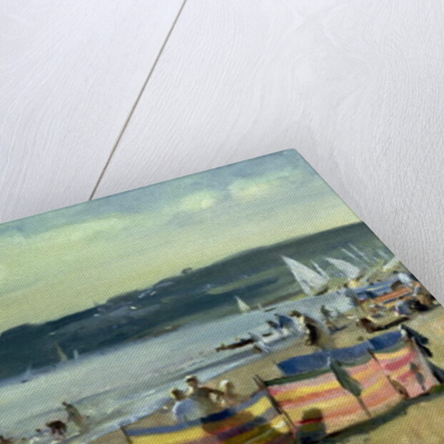 Children on the Beach at Abersoch by Trevor Chamberlain