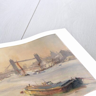 Autumn afternoon, Pool of London, 1991 by Trevor Chamberlain