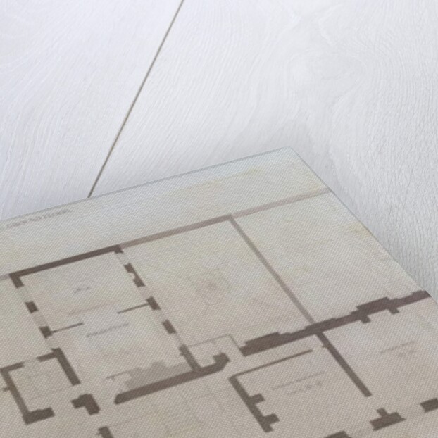 Plans of the ground floor of 21 Albemarle Street after the initial alterations to the house after its acquisition by the Royal Institution, c.1800 by English School