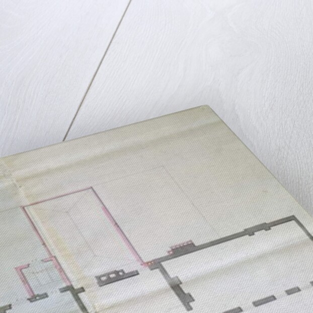 Contract drawing for the first floor of the Royal Institution, 1800 by English School