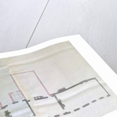 Contract drawing for the first floor of the Royal Institution, 1800 by English School