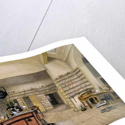 Michael Faraday in his Basement Laboratory, 1852 by Harriet Jane Moore