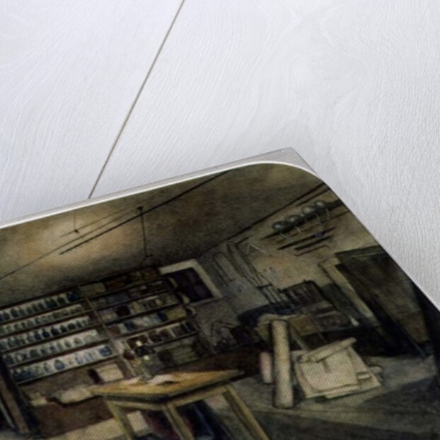 Faraday's Electro-magnetic Laboratory, 1852 by Harriet Jane Moore