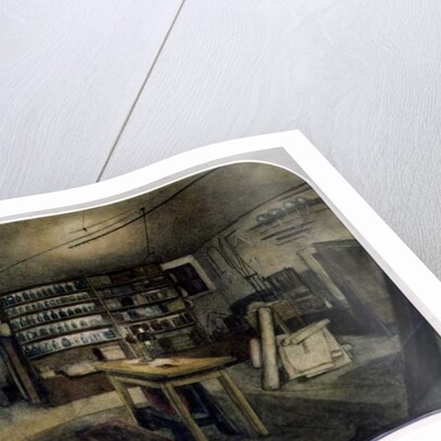 Faraday's Electro-magnetic Laboratory, 1852 by Harriet Jane Moore