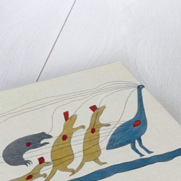 Symbolic Petition of Chippewa Chiefs presented at Washington, 28th January 1849 headed by Oshcabawis of Monomonecan, Wisconsin by Captain Seth Eastman