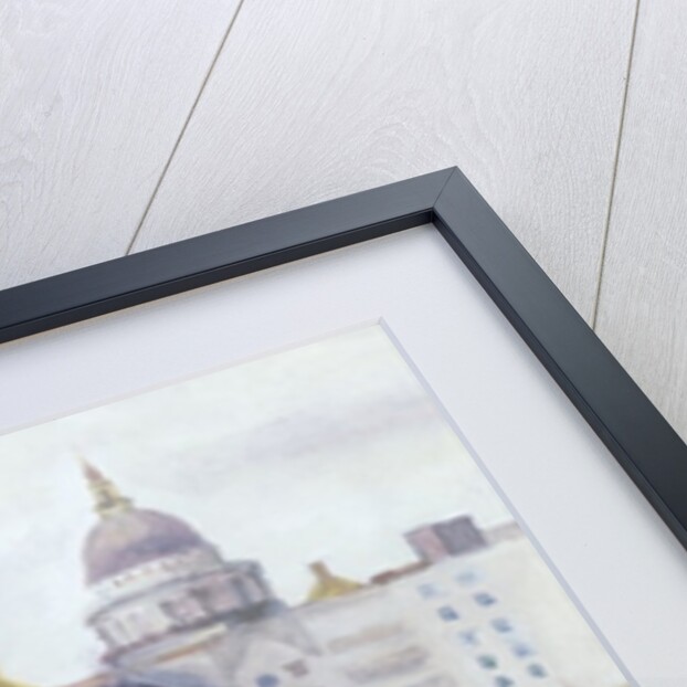 Red Tug passing St. Pauls, 1996 by Terry Scales