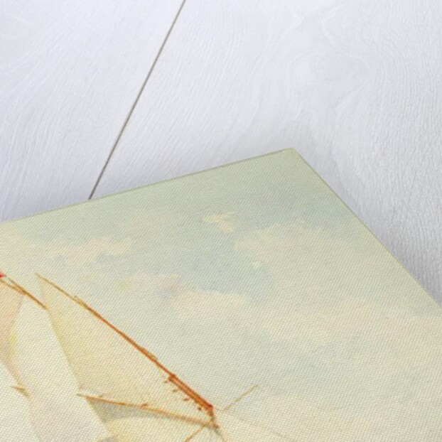 Schooner under Sail by Barlow Moore