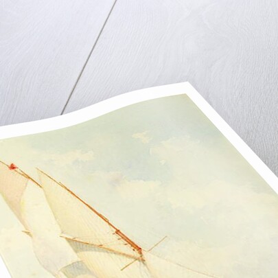 Schooner under Sail by Barlow Moore