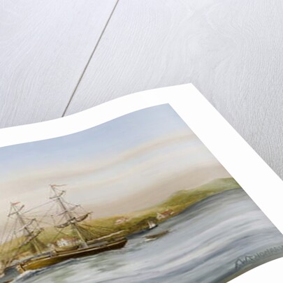 Seascape by F. W. Thompson