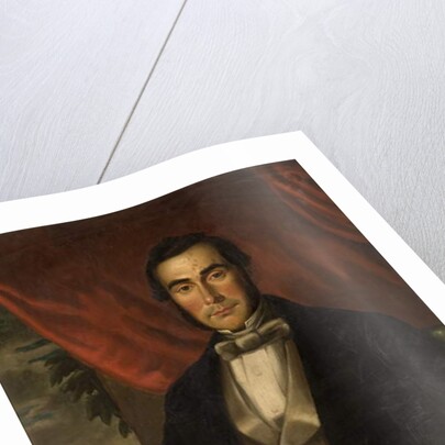 Portrait of a Man Holding a Book by English School