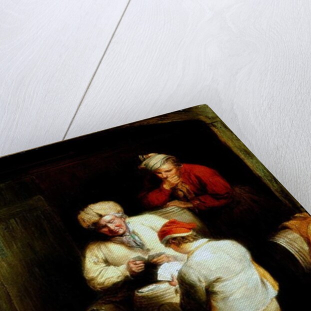 Smugglers Playing Cards by Henry Perlee Parker