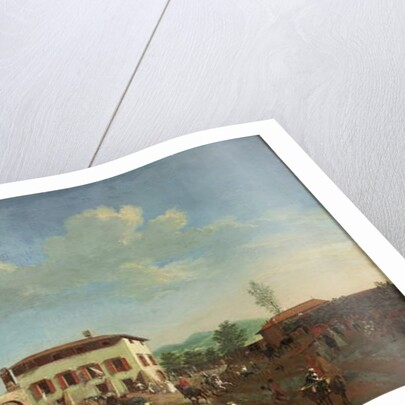 A Farmyard by Italian School