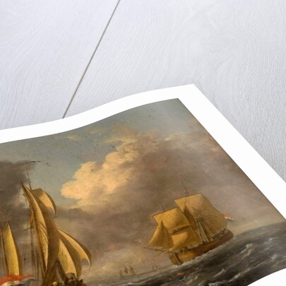 Dutch Galliots off the Coast by John Wilson (attr. to) Carmichael