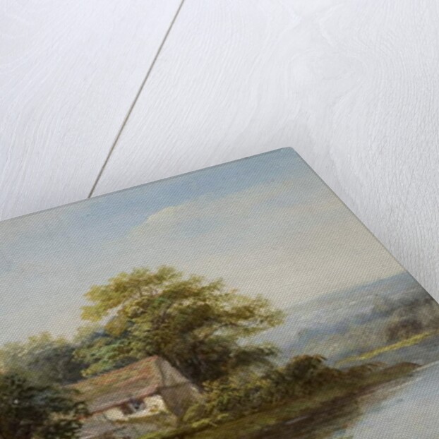 View of the Tyne - Two Anglers by F. Jackson