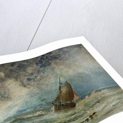 Seascape with Ship by Charles George