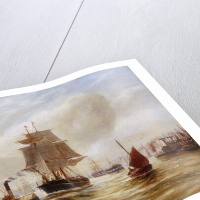 Steam Tug Towing a Ship at the Mouth of the Tyne by Bernard Benedict Hemy