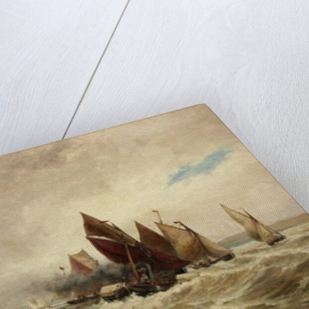 Towing Boats out of Calais by Thomas Bush Hardy