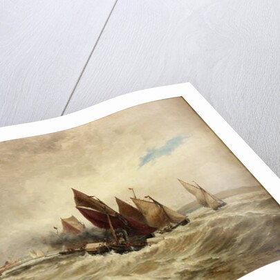 Towing Boats out of Calais by Thomas Bush Hardy