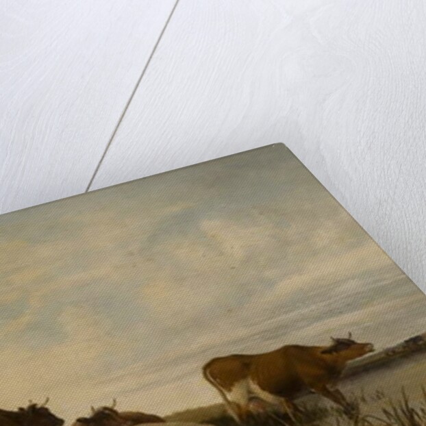 Landscape with Cattle in Marshland by Thomas Sidney (after) Cooper