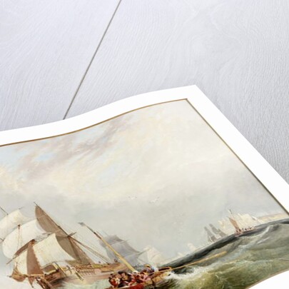 Shipping Inshore, a Boat Ferrying Passengers by John Wilson Carmichael