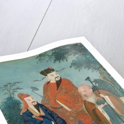 Three Male Figures by School Chinese