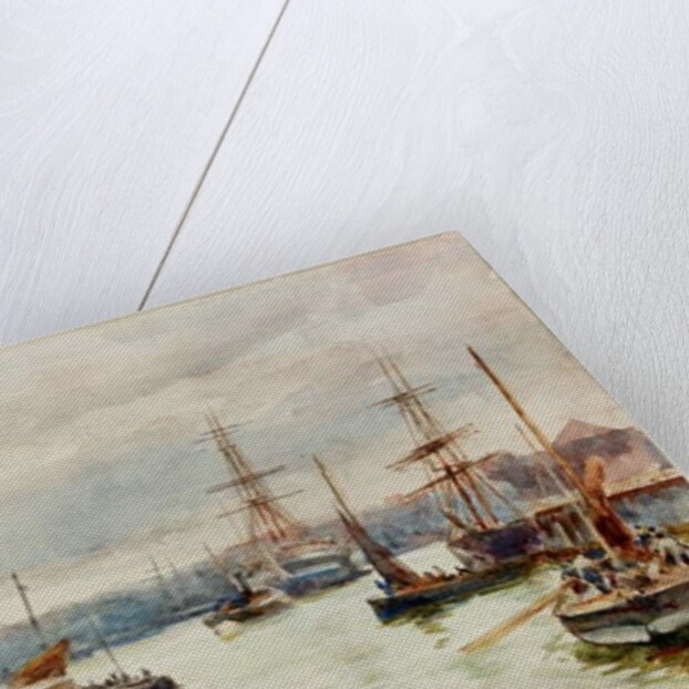 Fishing Harbour, North Shields, 1901 by Robert Jobling