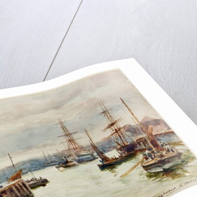 Fishing Harbour, North Shields, 1901 by Robert Jobling