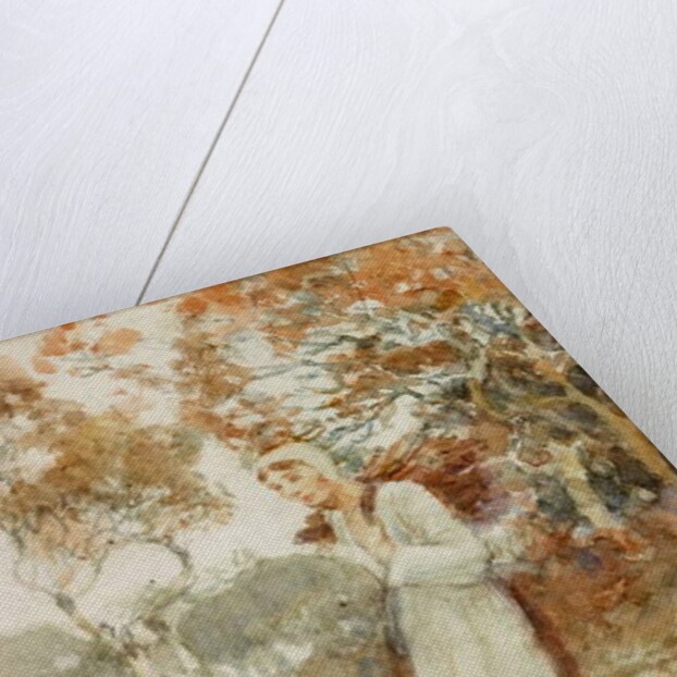 Girl Carrying a Bundle of Sticks by Victor Noble Rainbird