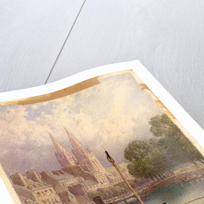 Quimper, Brittany by Myles Birket Foster