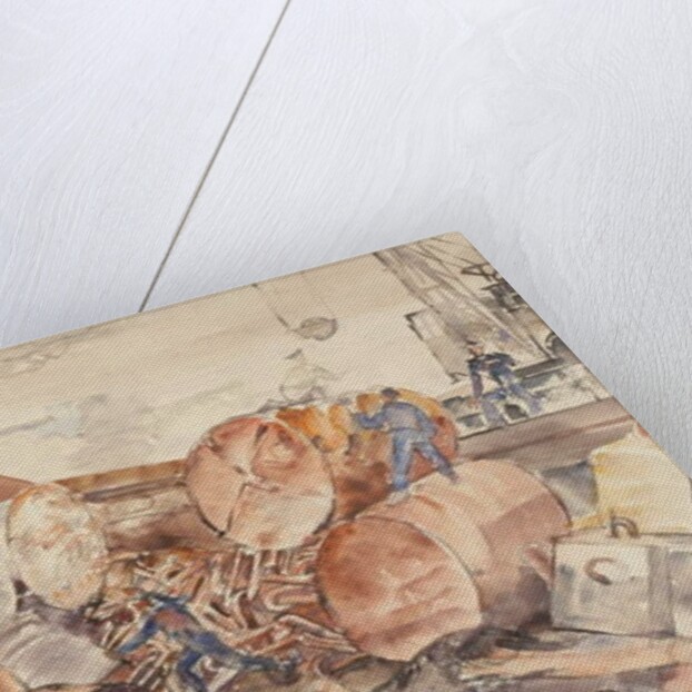 Removing Worn and Rusted Buoys, Floats and Sinkers for Repair in Britain by Thomas Barclay Hennell