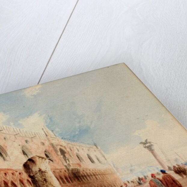 Scene in Venice, Ducal Palace by Richard Parkes (after) Bonington