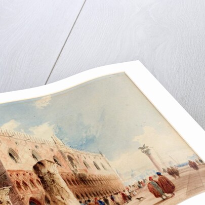 Scene in Venice, Ducal Palace by Richard Parkes (after) Bonington
