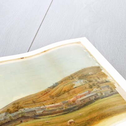 Landscape with Church and Sheep by Walter Follen Bishop