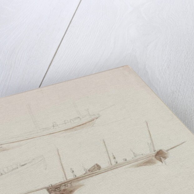 Five Men Boats by John Wilson Carmichael