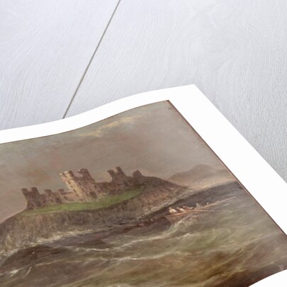 Coastal Scene with Castle by Joseph 'Putty' Garbut
