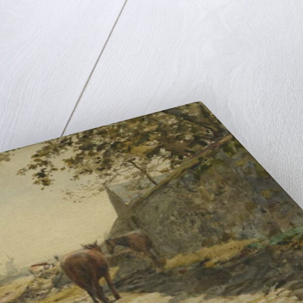 View of the Barrack Walls on the Leazes, Newcastle upon Tyne by Henry Burdon Richardson