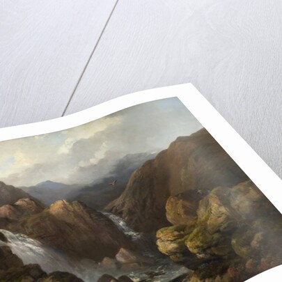 A Scottish Waterfall by Edward Train