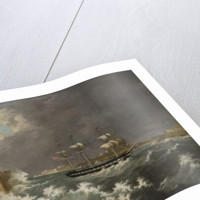 Harbour Scene, Malta by Anton Schranz