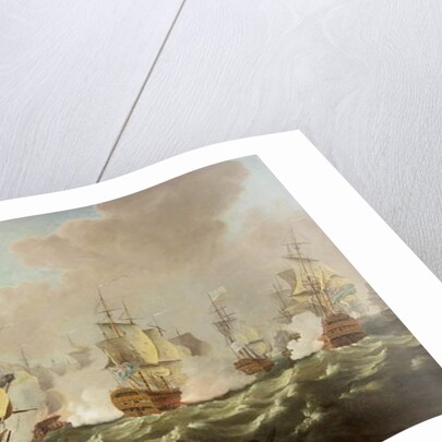 A Naval Engagement by Richard Paton