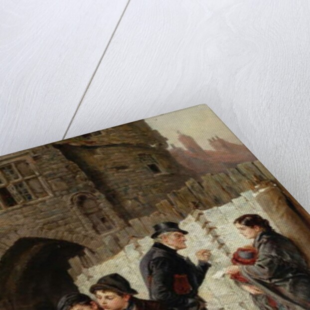 The Ballad Seller, the Black Gate, 1884 by Ralph Hedley