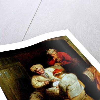 Smugglers Playing Cards by Henry Perlee Parker