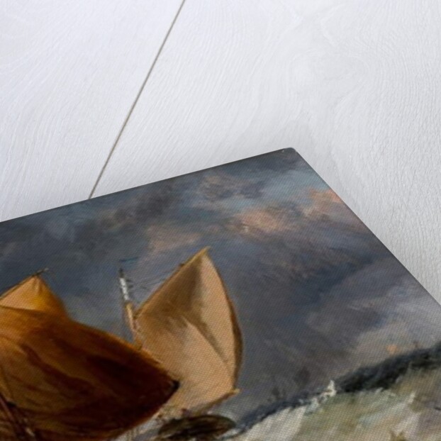 Fishing Craft off the Eddystone Lighthouse by Richard Beavis
