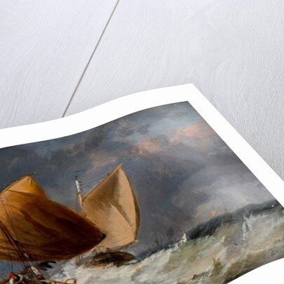 Fishing Craft off the Eddystone Lighthouse by Richard Beavis