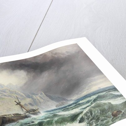 Wreck of a Frigate on the Southern Coast of Spain, 1863 by Charles Napier Hemy