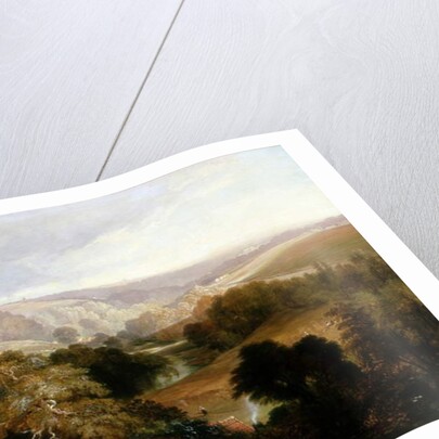 Evening View on Heaton Dene, Lancashire, from an Eminence near Mable's Mill, 1831 by Thomas Miles Richardson