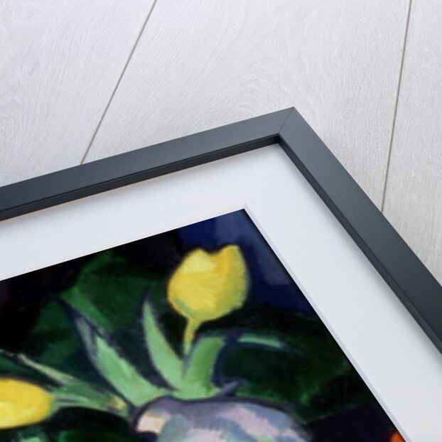 Yellow Tulips and Statuette by Samuel John Peploe